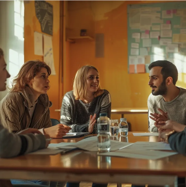 groupe de personne dans un bureau